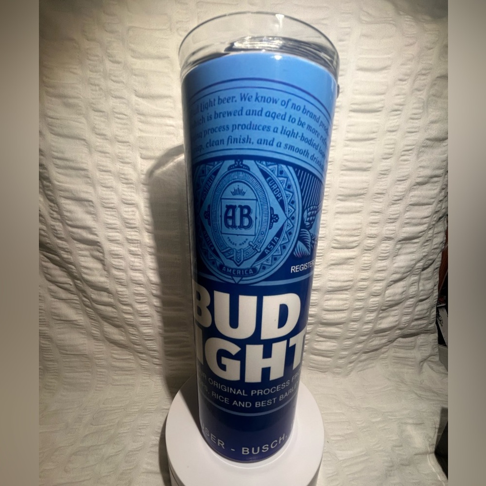 Custom Hogg Bud Light Sublimation Tumbler 20oz Beer Can